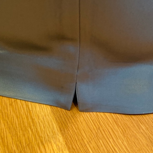 Kate Hill Womens Set Blue Print Long Blazer Satin Blue Pant/Jacket 4/Pant6 - Picture 8 of 15